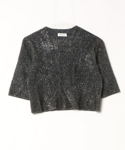 「MARW UNITED ARROWS」 半袖ニット FREE ダークグレー レディース