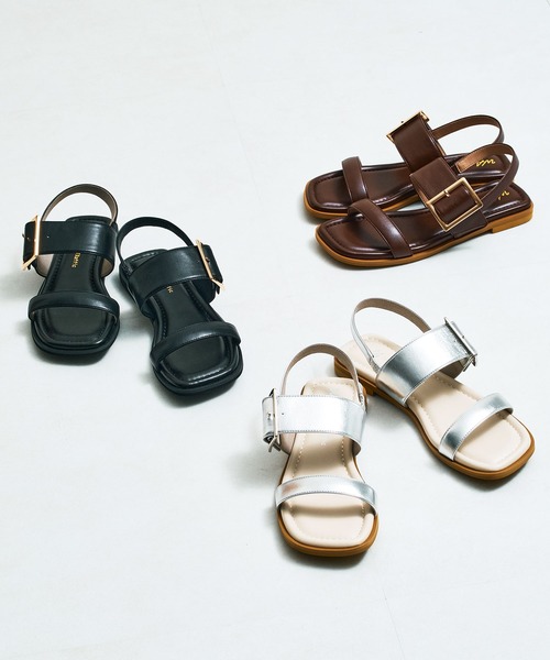 WA ORiental TRaffic サンダル ベルトバックルフラットサンダル/52217