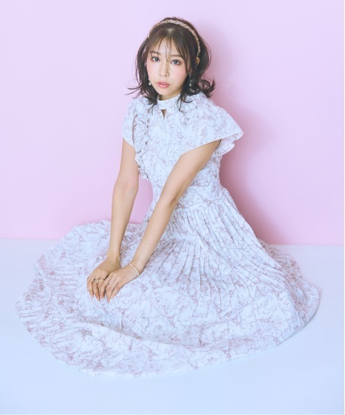 marun（マルン） ワンピース 「大きいサイズ」チョーカー風ラッフル 