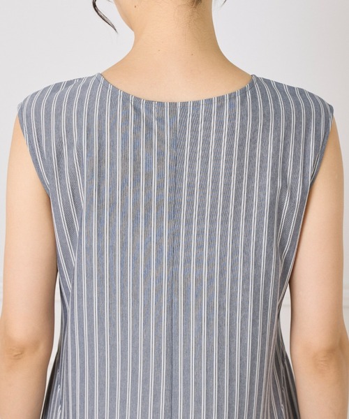 INED（イネド） ワンピース ストライプフレアカットワンピース