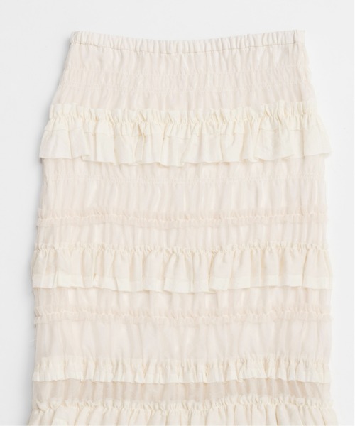 スカート Tiered Frill Long Tight Skirt/ティアードフリルロングタイトスカートの画像