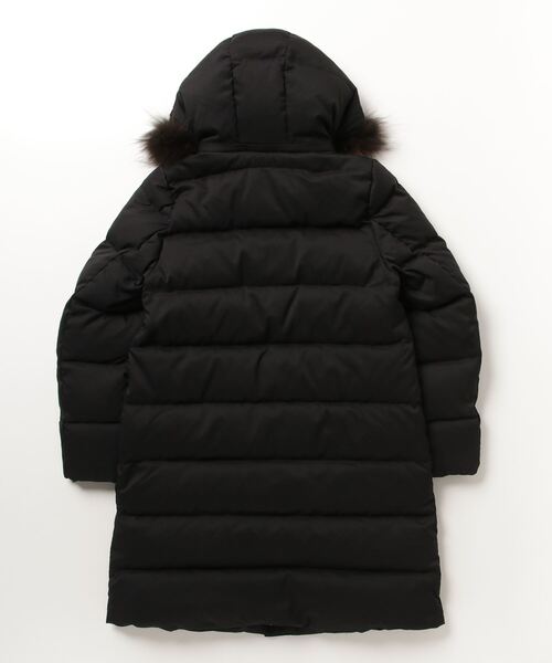 河田フェザー 「河田フェザー」 ダウンコート MEDIUM ブラック