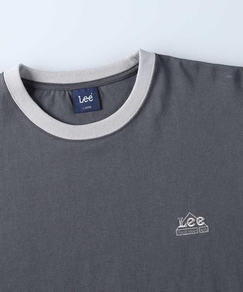 「Lee」 半袖Tシャツ X-LARGE ダークグレー メンズ