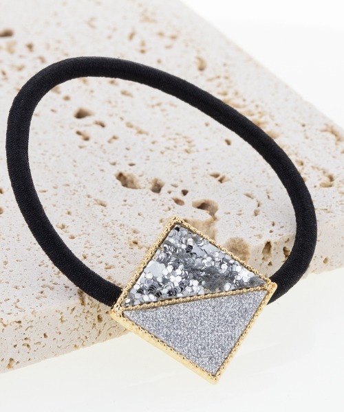 ヘアゴム No.57 ヘアゴム ラメ グリッター ひしがた : ZOZOTOWN Yahoo