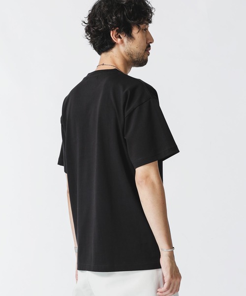 「NANO universe」 半袖Tシャツ L ホワイト メンズ