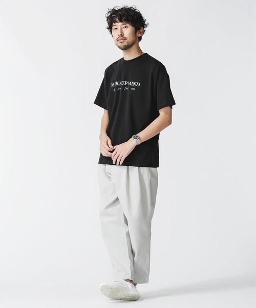 「NANO universe」 半袖Tシャツ L ホワイト メンズ