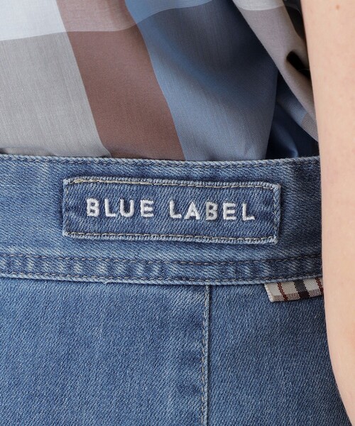 BURBERRY BLUE LABEL デニムフレアミニスカート　25　L BURBERRY BLUE LABEL デニムフレアミニスカート 25 L スカート