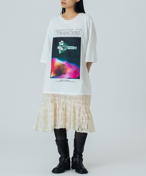 ワンピース (OKIRAKU×ROSEBUD)DOCKING GRAPHIC DRESS_1