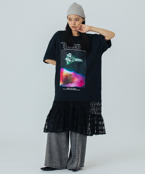 ワンピース (OKIRAKU×ROSEBUD)DOCKING GRAPHIC DRESS_17