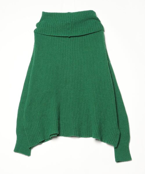 「GDC」 タートルネックニット - グリーン レディース_画像2