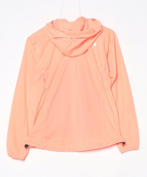 「THE NORTH FACE」 ワンポイントジップアップパーカー S オレンジ レディース