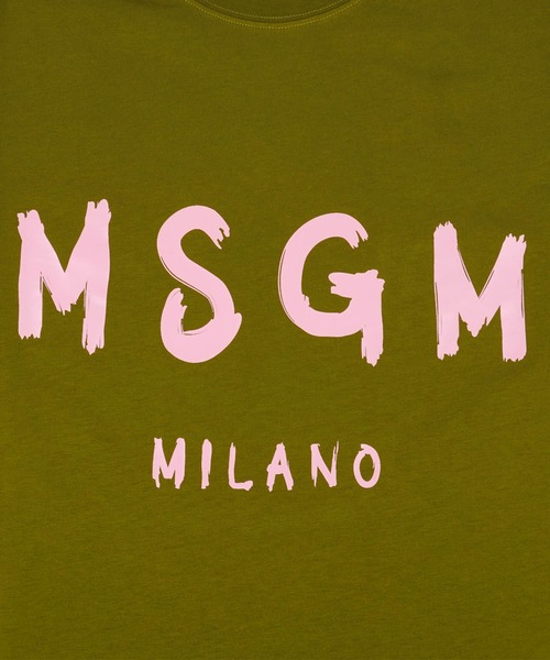 MSGM（エムエスジーエム） tシャツ 「NEW」MSGM ブラッシュロゴTシャツ