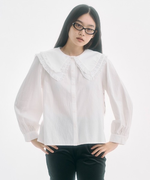 ohga オーガ BIG COLLAR BLOUSE ビッグカラーブラウス ohga オーガ BIG COLLAR BLOUSE ビッグカラーブラウス