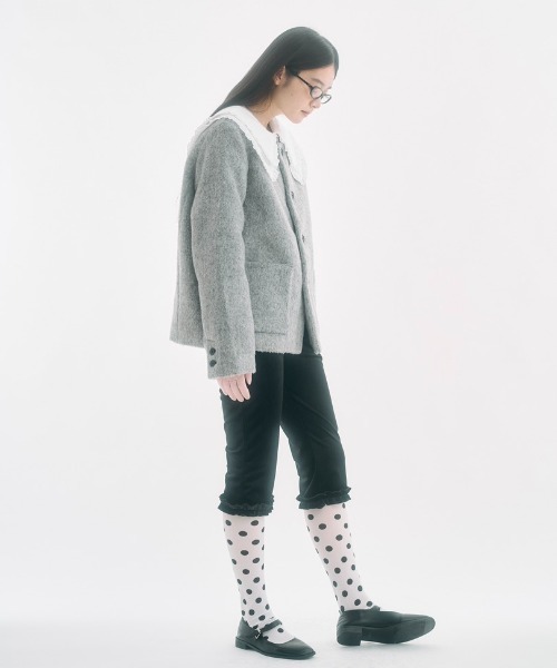 FEKETE（フェケテ） ブラウス シャツ frilled big collar blouse