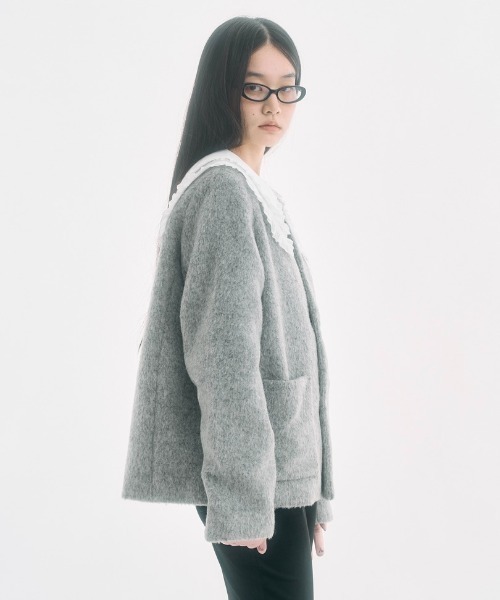 FEKETE（フェケテ） ブラウス シャツ frilled big collar blouse