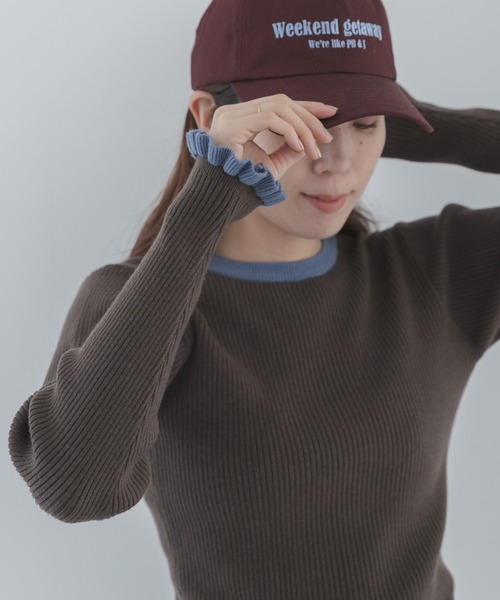 URBAN RESEARCH Sonny Label ニット セーター 「洗濯可」袖口フリル