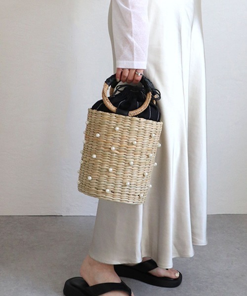 「MIAN 」 かごバッグ FREE ブラック レディース_画像9