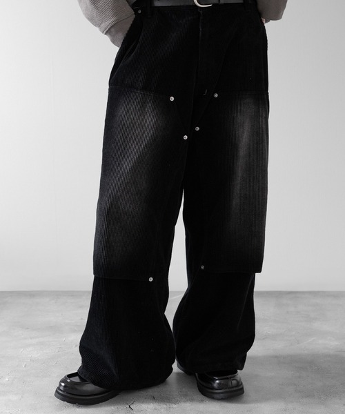 ダブルニー デニムパンツ ORANGE LABEL コーデュロイ 2点セット RUUBON