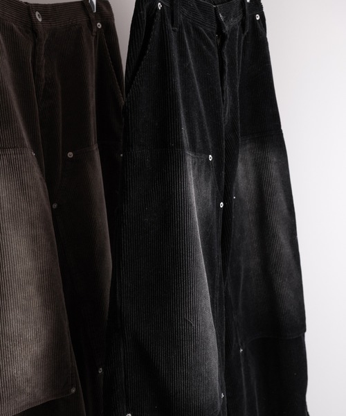 RUUBON パンツ faded corduroy double knee pants / フェイディッド