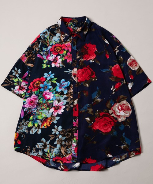 「UNSELDs」 半袖シャツ MEDIUM ネイビー メンズの画像3