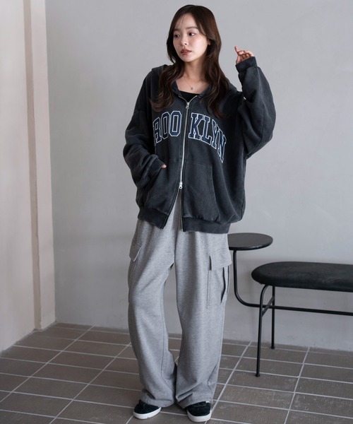 WEGO（ウィゴー） パーカー WEGO/「25年秋冬新作」グラフィックBIGZIP