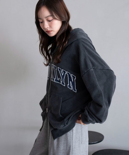 WEGO（ウィゴー） パーカー WEGO/「25年秋冬新作」グラフィックBIGZIP