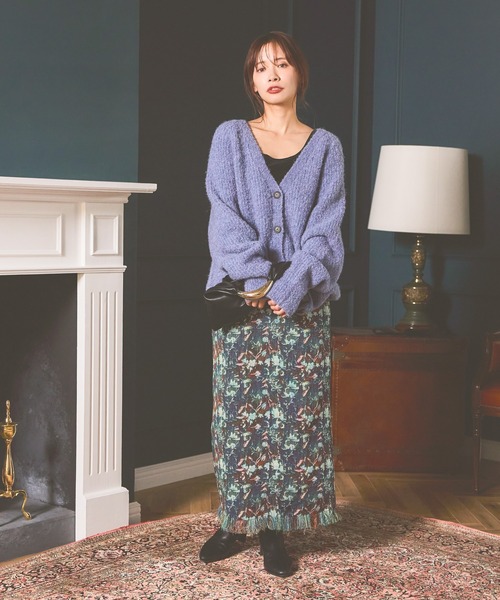 mysty woman（ミスティウーマン） スカート ゴブランナロースカート