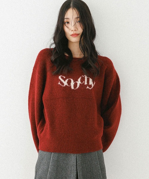 Heather（ヘザー） ニット セーター ジャガードロゴニット 599316