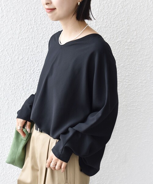 SHIPS（シップス） ブラウス シャツ 「手洗い可能」前後 2WAY シアー