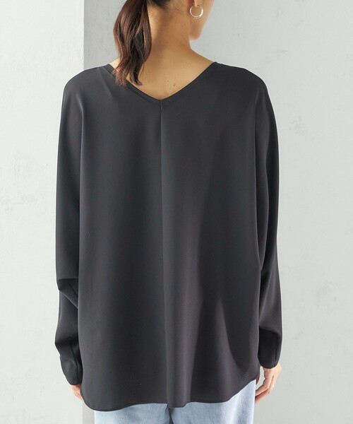 SHIPS（シップス） ブラウス シャツ 「手洗い可能」前後 2WAY シアー