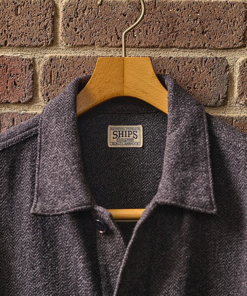 シップス（SHIPS）/SHIPS: AUTHENTIC コットン ツイード カバー シャツ SHIPS（シップス） シャツ SHIPS: AUTHENTIC コットン ツイード カバー