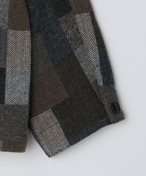 SHIPS（シップス） シャツ SHIPS: AUTHENTIC コットン ツイード カバー