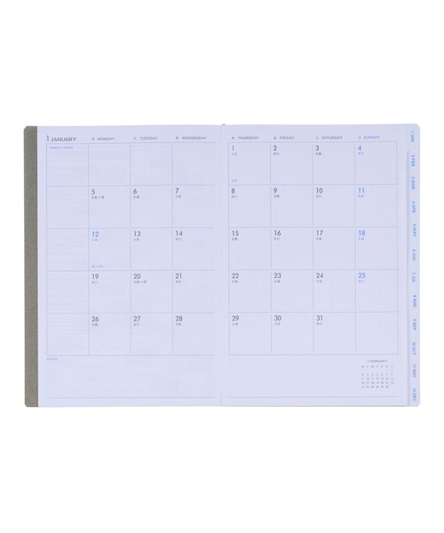 ティニページ DELFONICS（デルフォニックス） 手帳 「2026年版／2026年1月始まり手帳