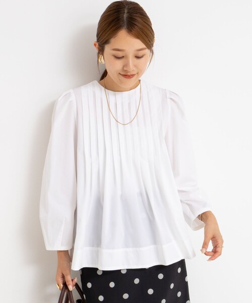 NOLLEY'S（ノーリーズ） ブラウス シャツ ウォッシャブルタック