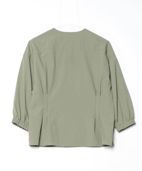 「STELLA CIFFON」 ナイロンブルゾン FREE カーキ レディース_画像2