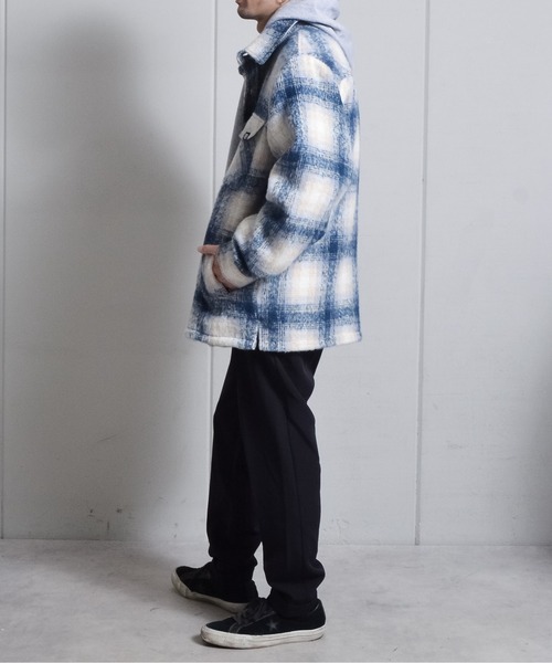 DOUBLE STEAL（ダブルスティール） コート ジャケット 起毛オンブレ