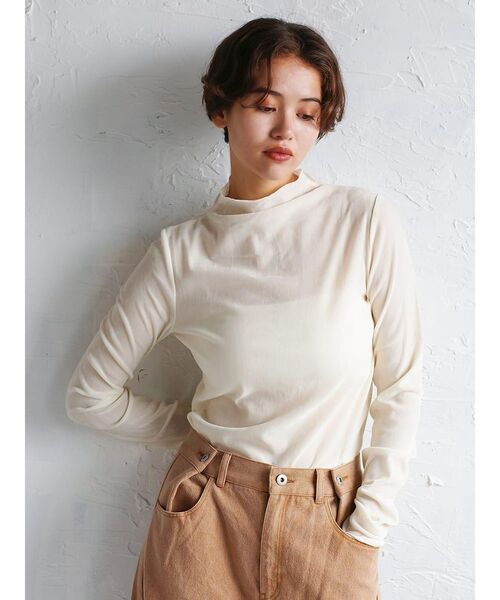 tシャツ Mellow velour top レディース