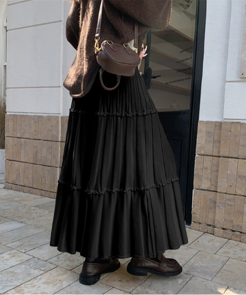 Doula Doula（ドゥーラドゥーラ） スカート 切り替えフレアニット