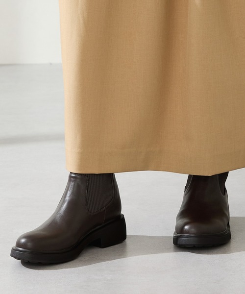 WA ORiental TRaffic ブーツ 厚底 リブニット バックジップ ブーツ