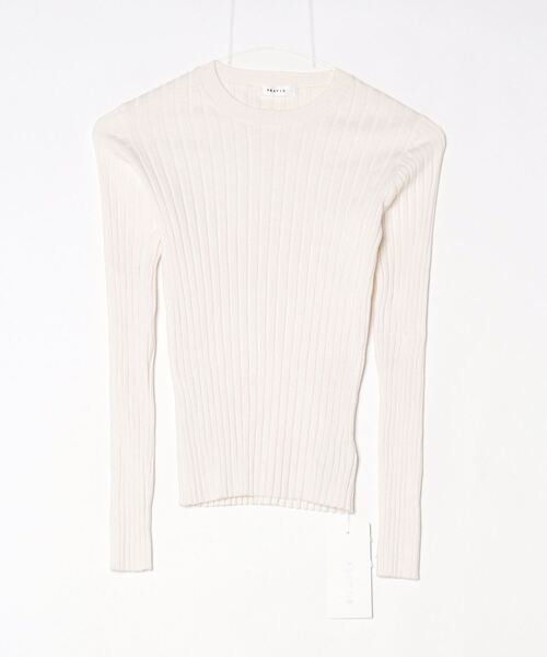 FRAY I.D（フレイ・アイディー） 長袖ニット FREE ホワイト レディース