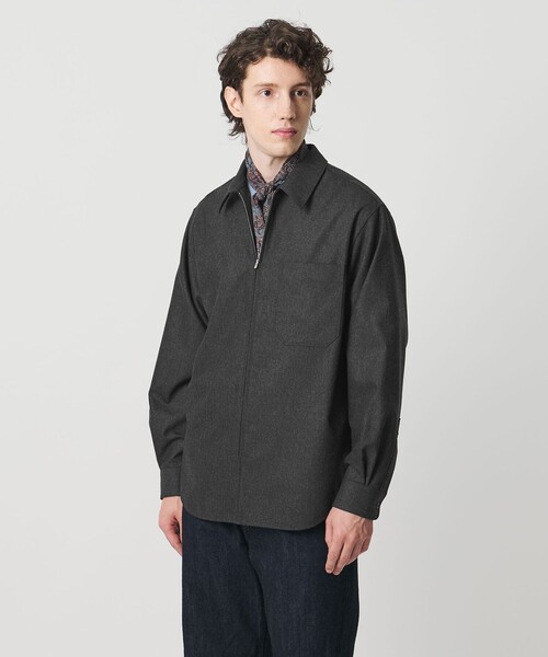 UNITED ARROWS（ユナイテッドアローズ） シャツ ライトメルトン ジップ