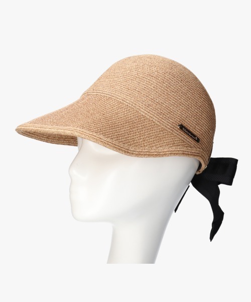「Athena New York」 ストローハット 57cm ブラウン レディース_画像9