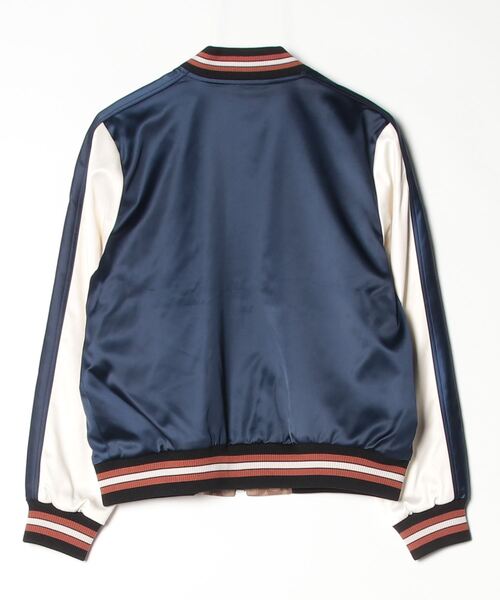 「COACH」 刺繍スカジャン X-SMALL ネイビー レディース_画像2