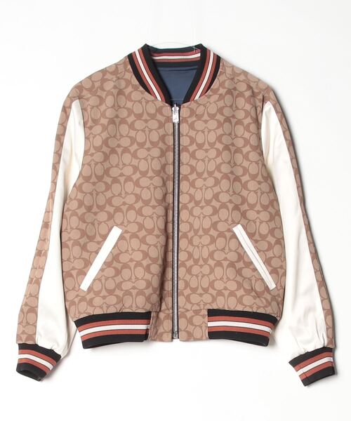 「COACH」 刺繍スカジャン X-SMALL ネイビー レディース_画像3