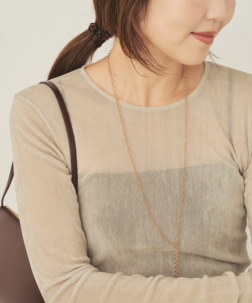 plage（プラージュ） tシャツ 「一部カラーWEB限定追加」Flocky Mesh