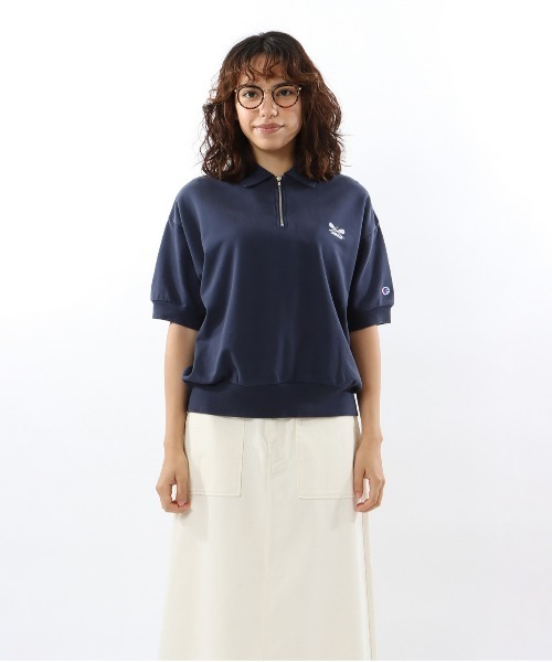 「Champion」 スウェットカットソー LARGE レッド系その他4 レディース_画像3