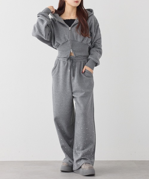 新品未使用　人気完売品 スーパービューティー スパンコールビジューパーカー スーパービューティ JC ジェーシーインターナチョナル SALE通販 レース