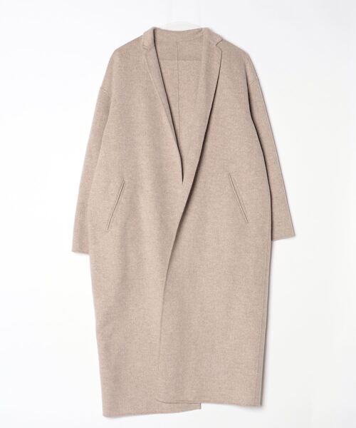 美品Plageプラージュ リラックス ウール ラップコートBROWN茶色 38 美品Plageプラージュ リラックス ウール ラップコートBROWN茶色 38