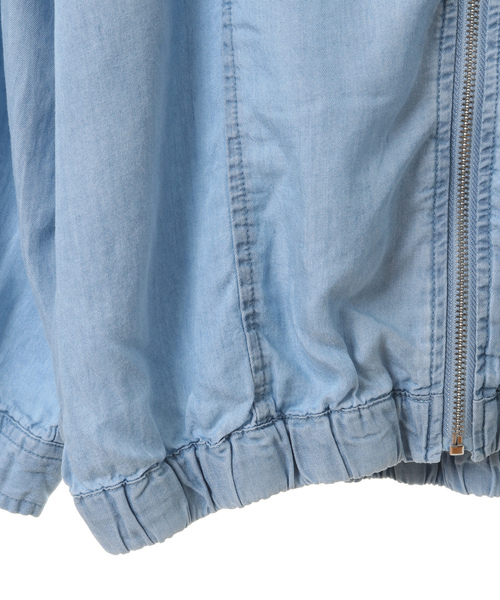 「SOFFITTO」 「MELROSE」ブルゾン FREE サックスブルー レディース_画像6