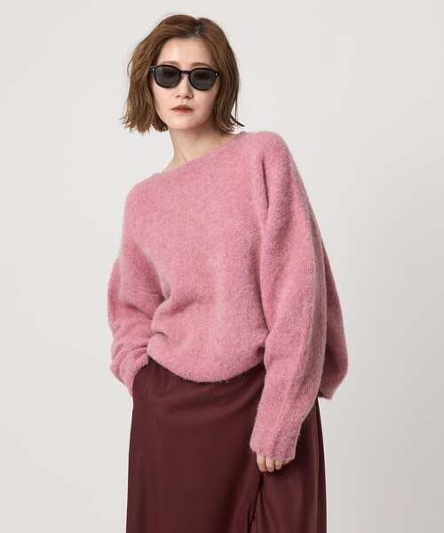 conte ニット セーター 「conte」シャギー クルーネックニット